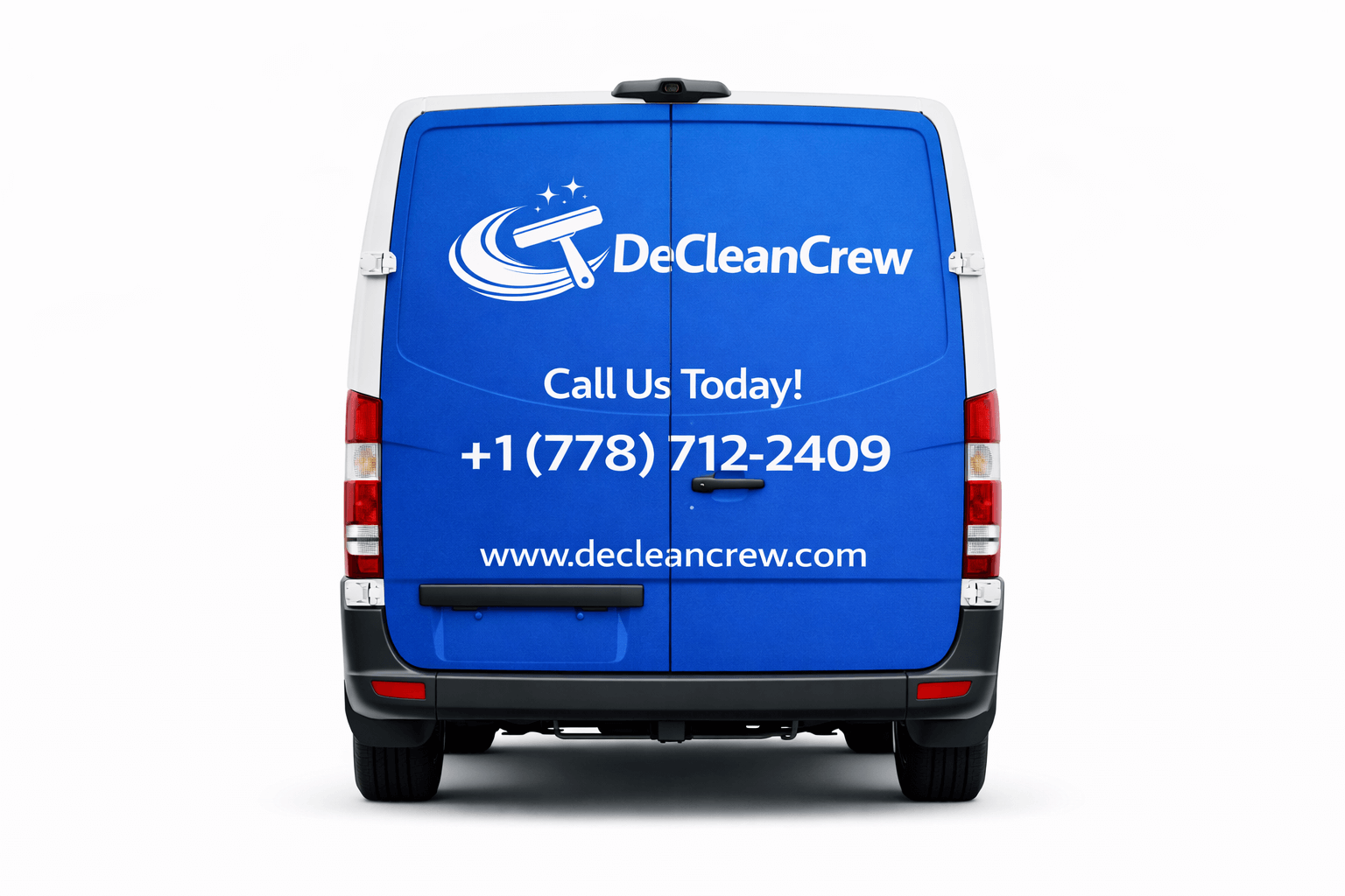 De Clean Crew Vehicle Back View